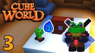 [3] The Sky Whistle And Secret Buried Treasure!!! (Cube World Gameplay)