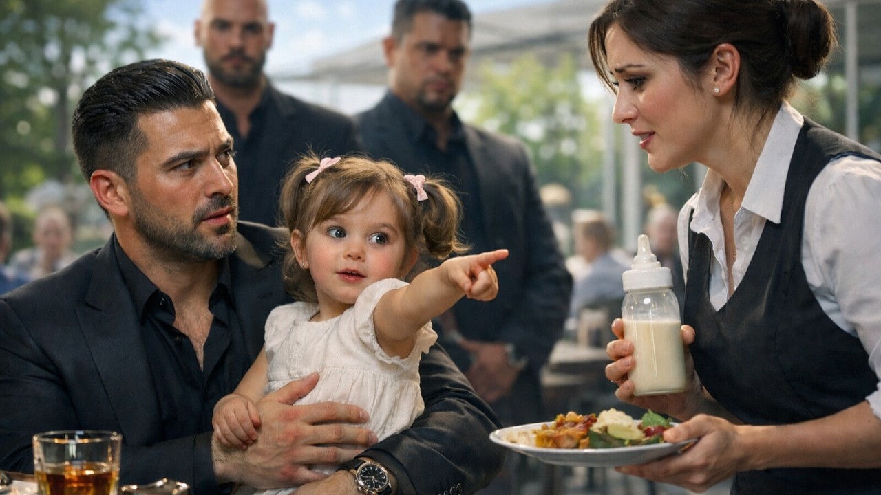 The Mafia Boss’s Little Girl Spoke Her First Word — Pointing at the Waitress and Whispering “Mama.”