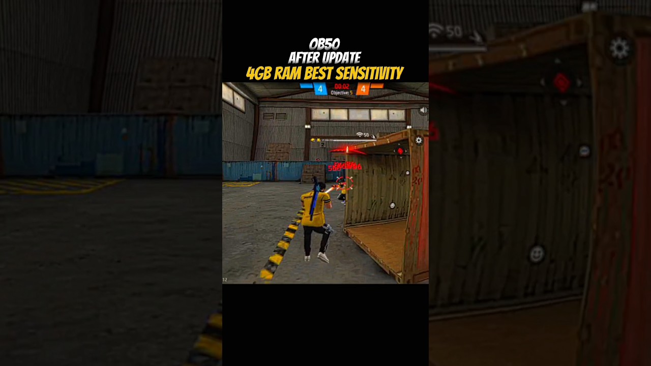👑 Free Fire OB50 😍 Best Sensitivity for 4GB RAM ⚙️ Lag-Free + Red Number!