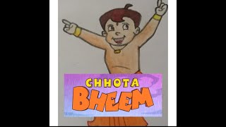 Drawing of Chota Bheem | How to draw drawing of Chota Bheem @mahadevsite1417 #chotabheem #youtube screenshot 5