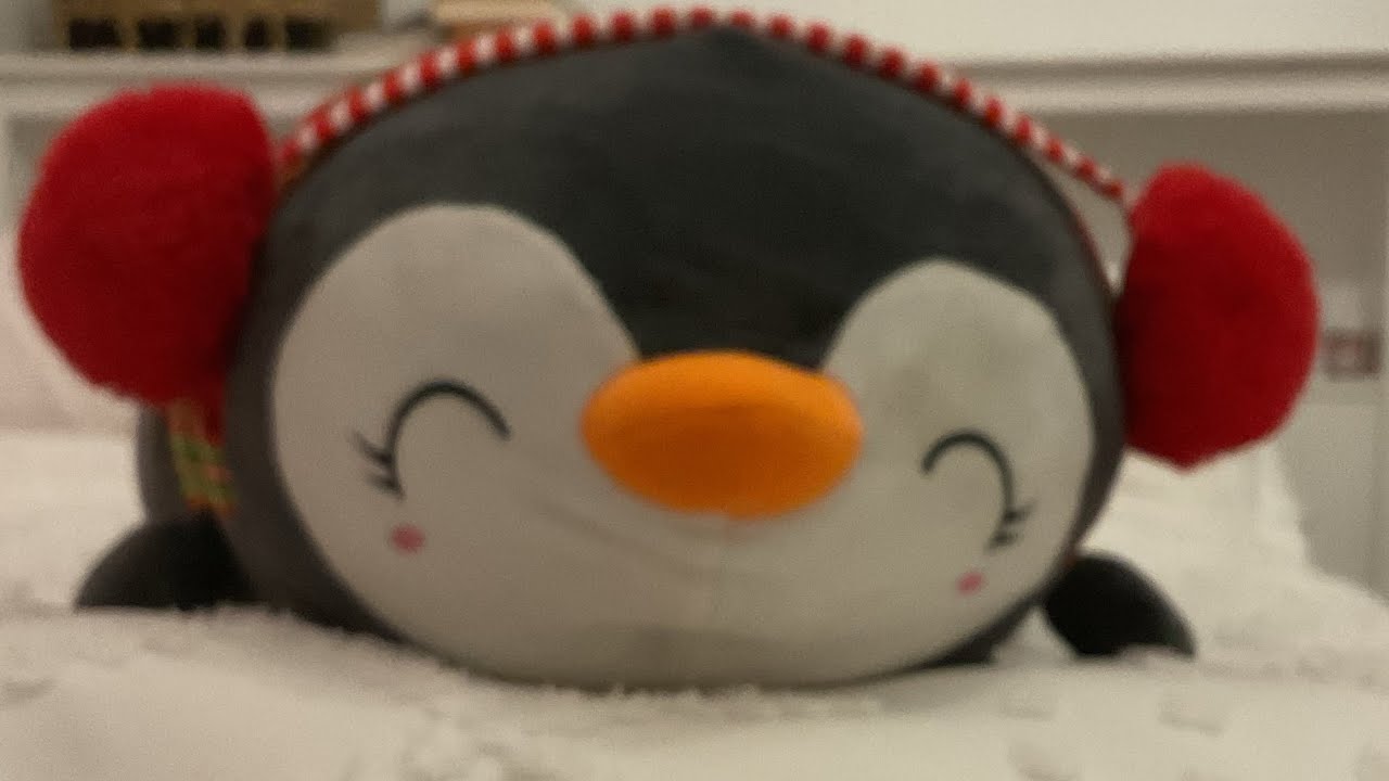 My new bed duvet reveal!(featuring the fluffy penguin!)