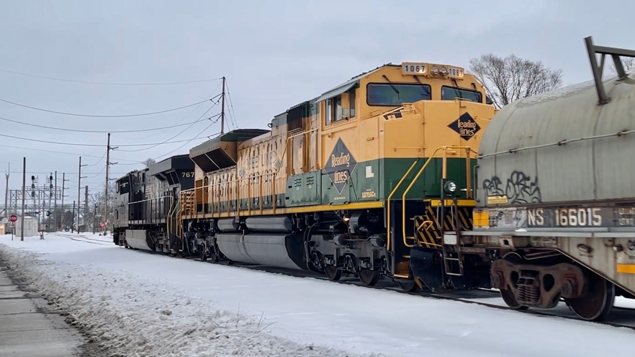 Norfolk Southern Train W/Heritage Unit Follows CSX Train W/Heritage Unit!  Derailment 2 Years Later!