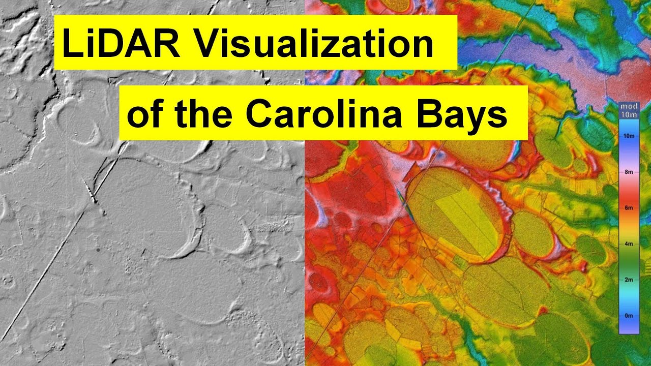 LiDAR visualization of the Carolina Bays
