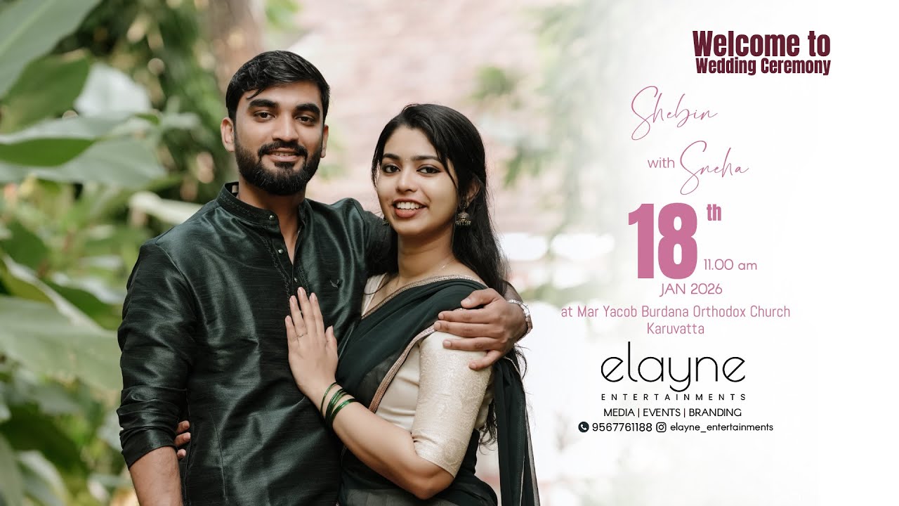 Wedding Ceremony | Shebin Weds Sneha - LIVE - YouTube