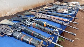 Update On Isiolo Operation Mark 4, Ak-47 And M16 Rifles Seized In Security Sweep