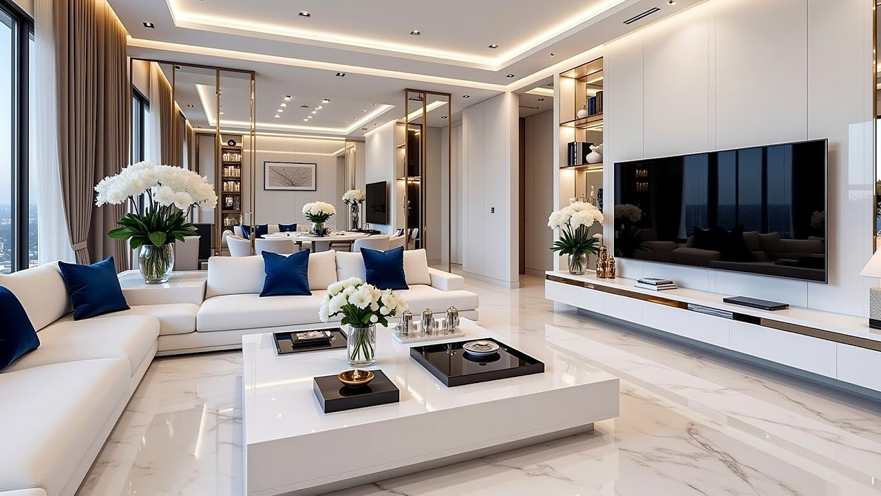 Тенденции дизайна интерьера роскошного современного дома 2025 года | Модные тенденции дизайна меб...