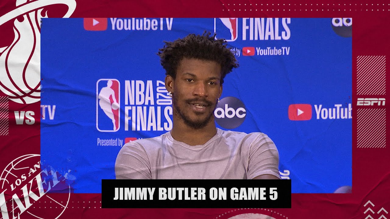 A Tired Jimmy Butler Reflects On His Big Triple Double In Game 5 Vs Lakers 2020 Nba Finals Youtube