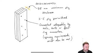 Wood Built Up Compression Member Design