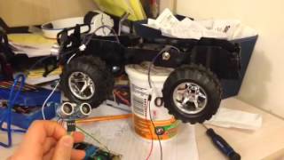 Ping sensor with dc motor test 1