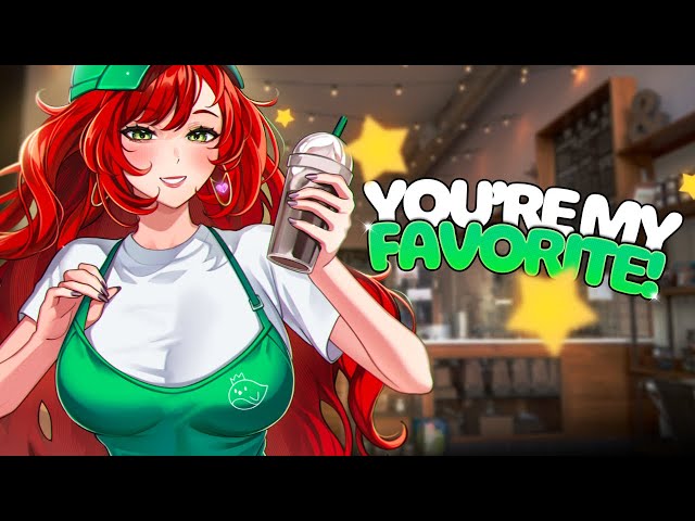 ASMR | You Think I'm Pretty?! - Adorkable Barista Has a HUGE Crush On You [Giggles] [Shy Girl] [F4M]