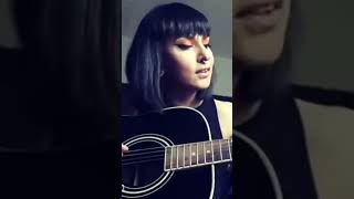 Beautiful Tatiana Shmayluk Playing Acoustic Guitar #metal #tatianashmayluk #jinjer