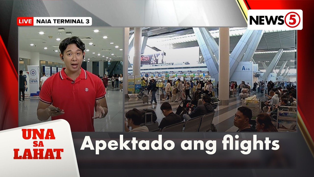 Mga pasaherong nakatengga sa OFW lounge ng NAIA 3, nabawasan | Una Sa Lahat