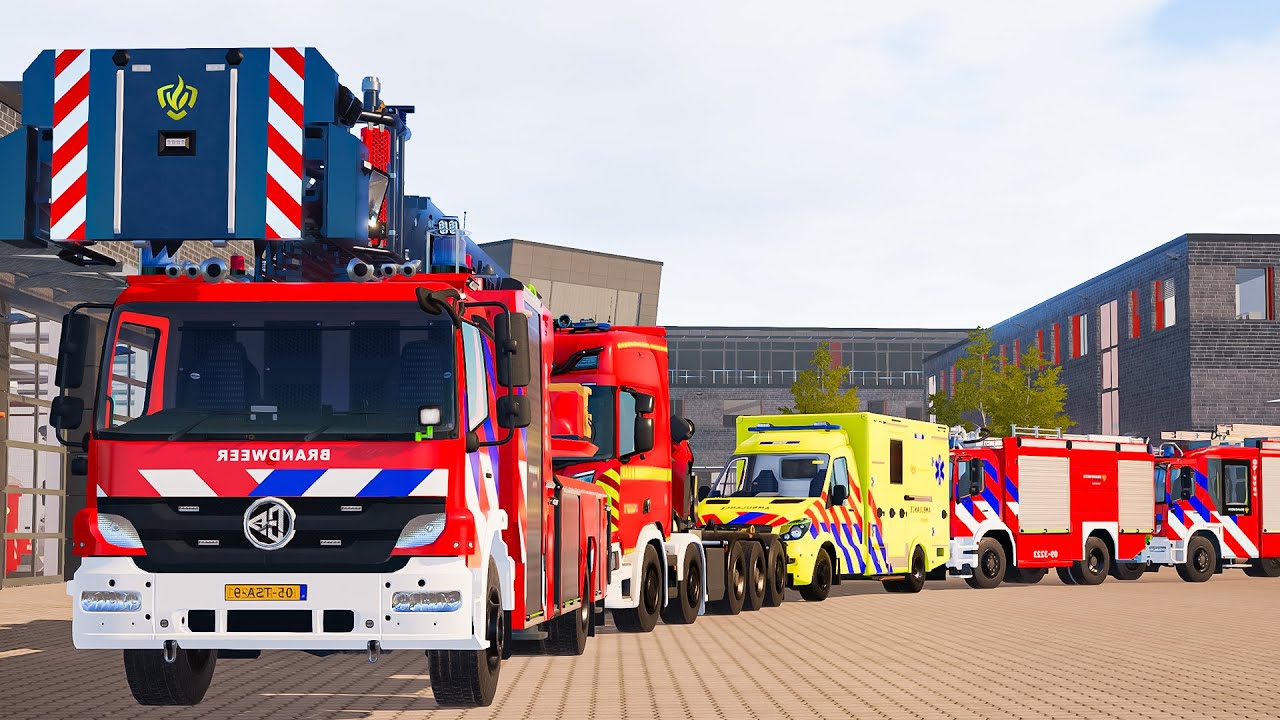 Emergency Call 112 – Dutch Fire Brigade First Responding | All Firefighters Rapid Response in 4K