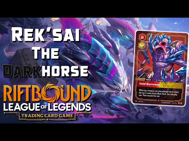 RIFTBOUND TCG Rek'sai Deck Profile | Commentary + Gameplay - YouTube