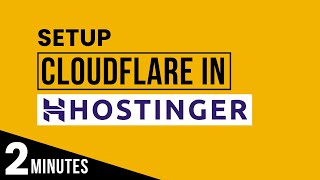 How To Setup Cloudflare In Hostinger 2026 | Hosting Cloudflare Setup | Hostinger Cloudflare Tutorial