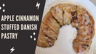 حلو عجينه دنماركيه محشيه بالتفاح والقرفه -Apple Cinnamon Filled Danish Pastry