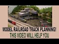 MODEL RAILROAD TRACK PLAN VIDEO!    THIS WILL HELP YOU!