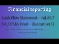 6. IND AS 7 Cash Flow Statement | CA CMA CS | Tamil Explanation \ CA BOOK -  illustration 12