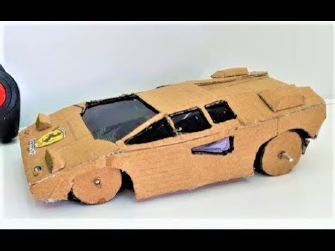 wow! rc ferrari car diy - amazing rc car of cardboard