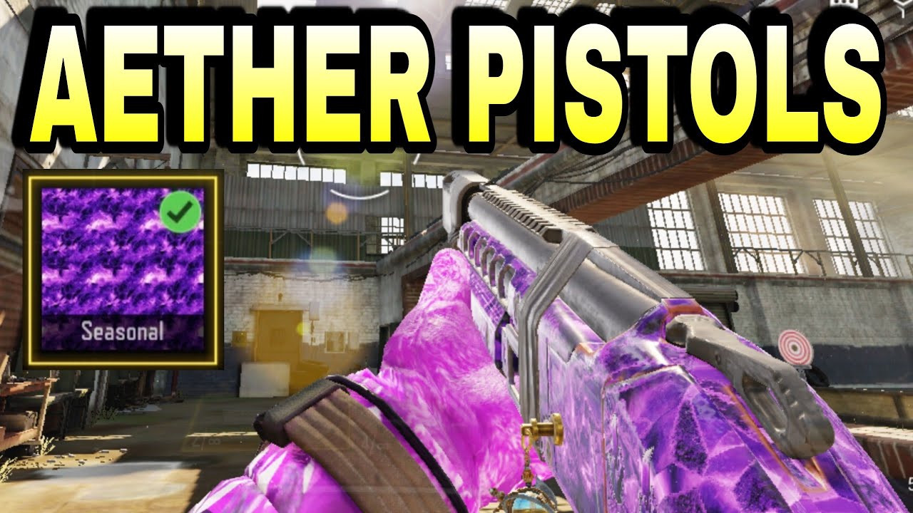 All Pistols with Aether Crystal camo (Baseball Bat Unlocked) CODM
