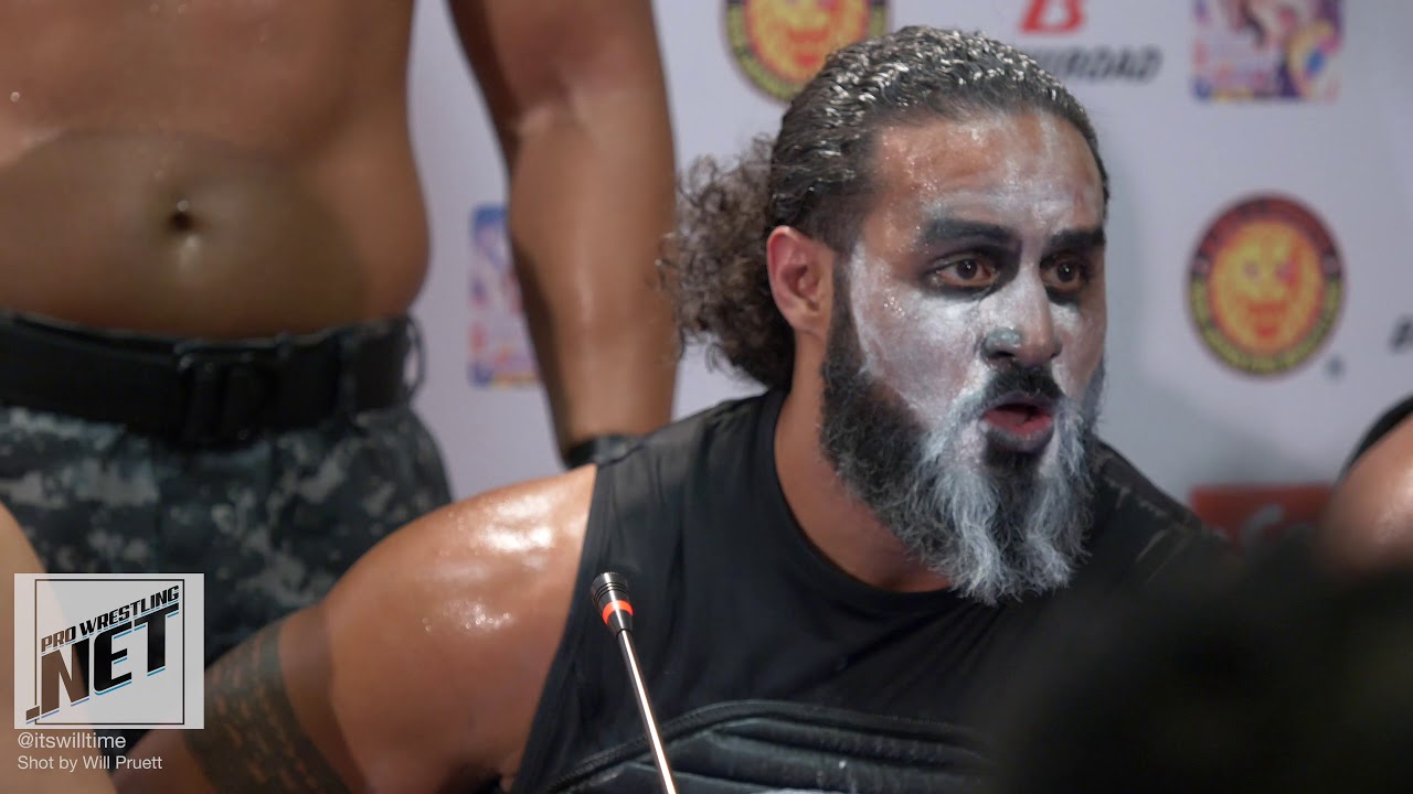 Bullet Club with King Haku post match comments at NJPW G1 Special