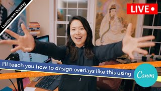 How to design livestream overlay graphics using Canva #feisworld #livestream #overlay