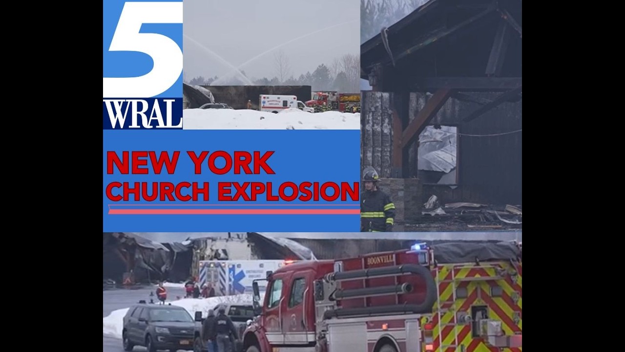 5 people hurt including firefighters after explosion rattles New York church
