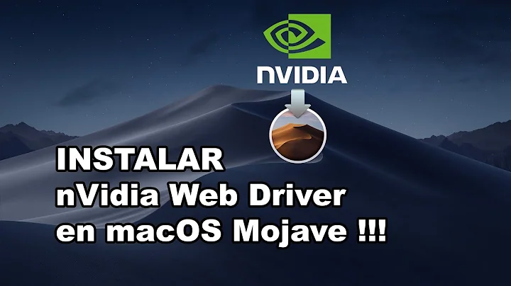 Installer les pilotes Web NVIDIA sur Mojave ! 🛠