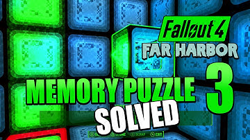 Fallout 4: Far Harbor | Memory 3 Puzzle  Solution - How to solve DiMA Memory Puzzle 3