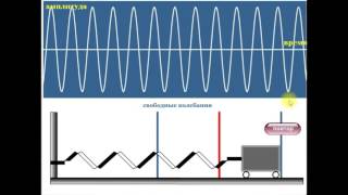 Computer demonstration of a spring pendulum oscillations