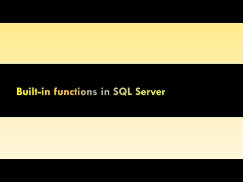 Built-in functions in