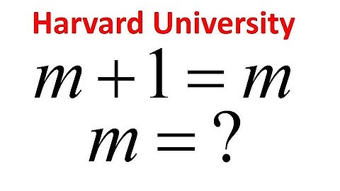 Find the value of m+1 = m || How to find m || Very Nice Math Olympiad question