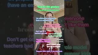 Tips for 5th Graders x💖