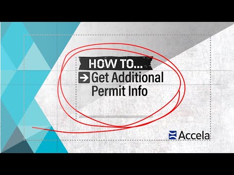 Accela How-To: Get Additional Permit Information