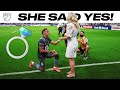 She said yes marriage proposal on the field at allianz field