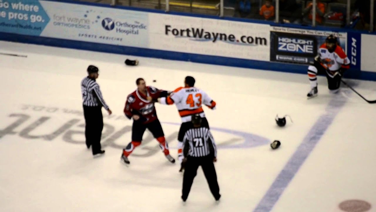 Watch Fort Wayne's Brent Henley fights Kalamazoo's Harry Young on YouTube Watch Fort Wayne's Brent Henley fights Kalamazoo's Harry Young on YouTube