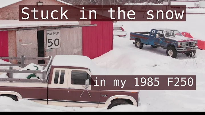 Old Ford Pickup vs Deep Snow - Round 1
