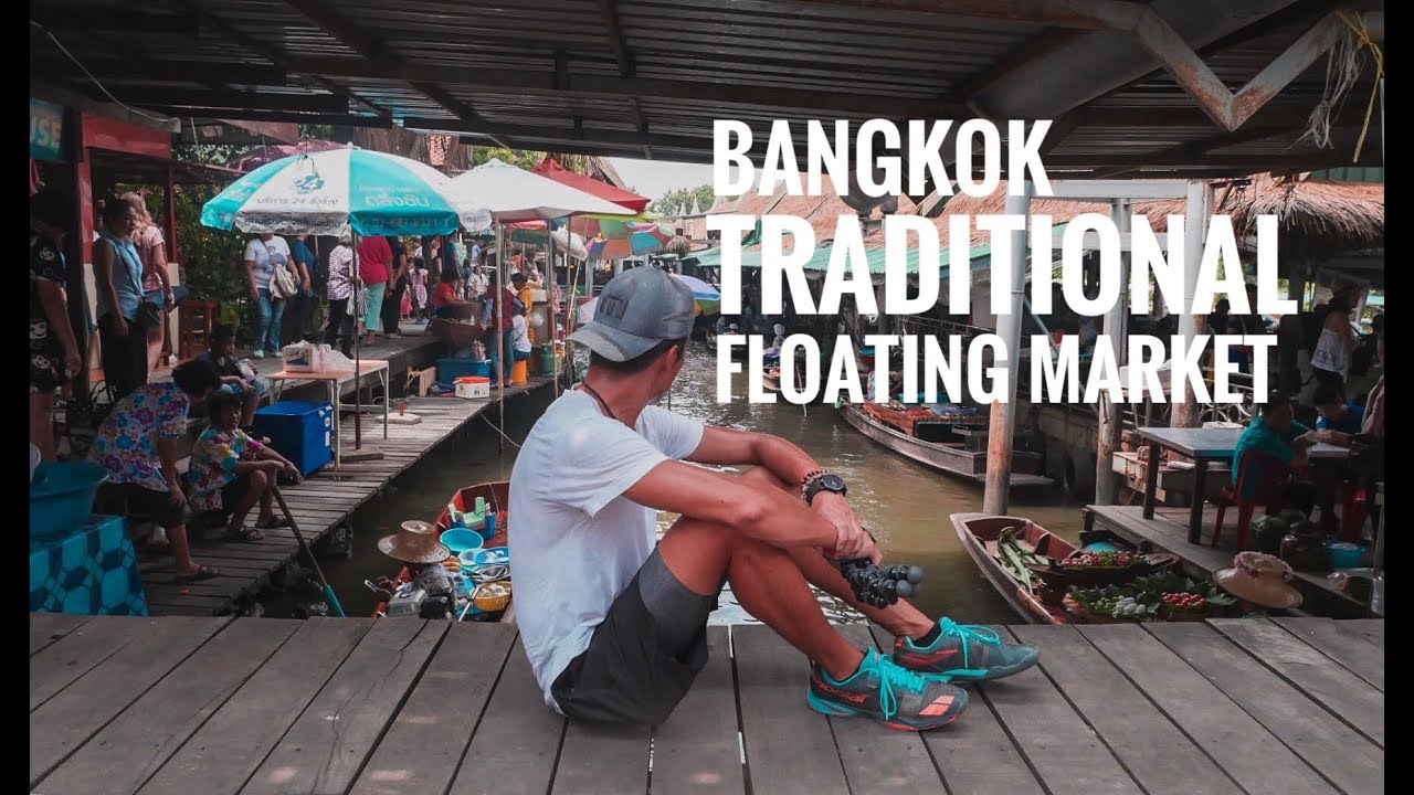 bangkok air TRADITIONAL FLOATING MARKET (Thailand) - Vlog #41