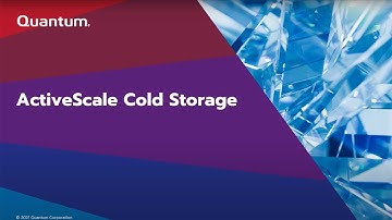 Quantum ActiveScale Cold Storage