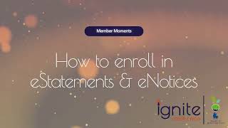 eStatements & eNotices - Online Banking Enrollment