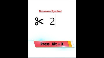 How to insert Scissors in Ms Word/Easy trick #likeforlikes