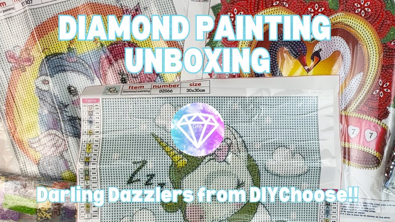 Darling Dazzlers from DIYChoose!! Diamond Painting Unboxing YouTube