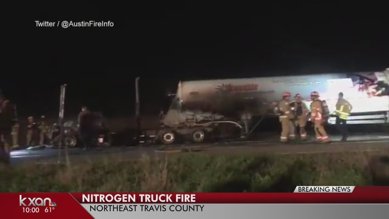 Evacuation of SH 130 near Parmer Lane lifted after liquid nitrogen truck fire