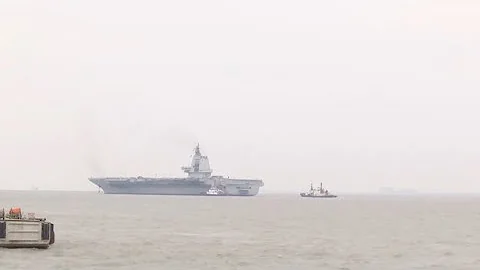 中國第三艘航母福建艦今日首次海試 - 天天要聞