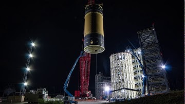 Watch as Crews Load Final SLS Test Article into Marshall Test Stand