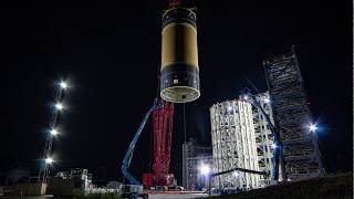 Watch as Crews Load Final SLS Test Article into Marshall Test Stand