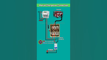 Manual Changeover Connection With meter and Generator Diagram
