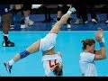 【ハンドボール】女子のスーパープレイ！女子の器用なボールさばき【神業】handball