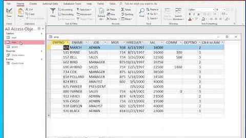 Projection in Access SQL