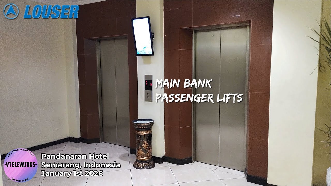 2026 First Ride | Old Louser Lift Traction Passenger Lifts - Hotel Pandanaran, Semarang (Main)